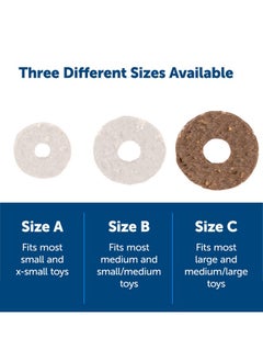 PetSafe PetSafe Natural Rawhide Treat Ring Refills, Size C, Replacement Treats Busy Buddy Treat Ring Holding Toys, Large  - Image 4