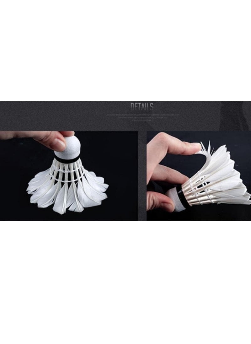Generic 12 Pack Badminton Ball Shuttlecocks, Goose Feather Shuttlecocks Stable Durable Sports Training Badminton Balls for Indoor Outdoor  - Image 3