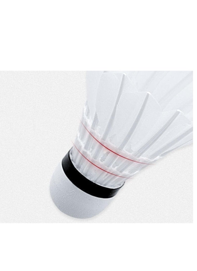 Generic 12 Pack Badminton Ball Shuttlecocks, Goose Feather Shuttlecocks Stable Durable Sports Training Badminton Balls for Indoor Outdoor  - Image 5