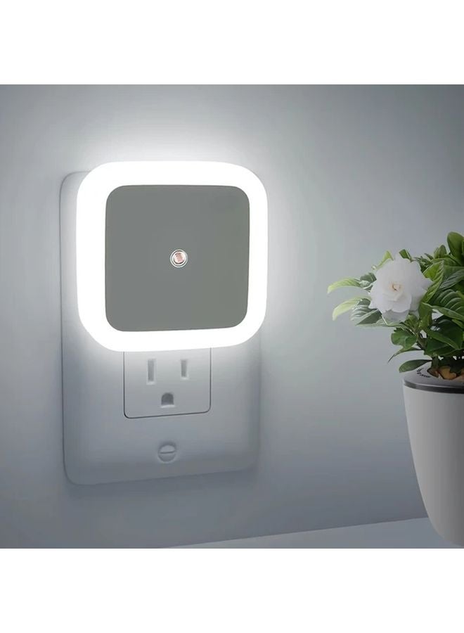 White Smart Night Light Dusk To Dawn Auto On Off For Bedroom Bathroom Hallway - Image 3