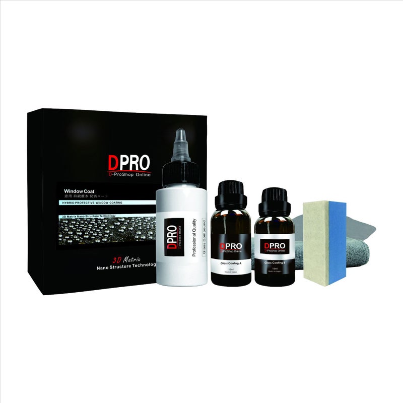 DPRO مجموعة محلول AB المركب المستورد من اليابان لطبقة الكريستال المقاومة للماء لمرآة المرآة الخلفية لزجاج السيارة مع استمرارية طويلة الأمد - Image 3