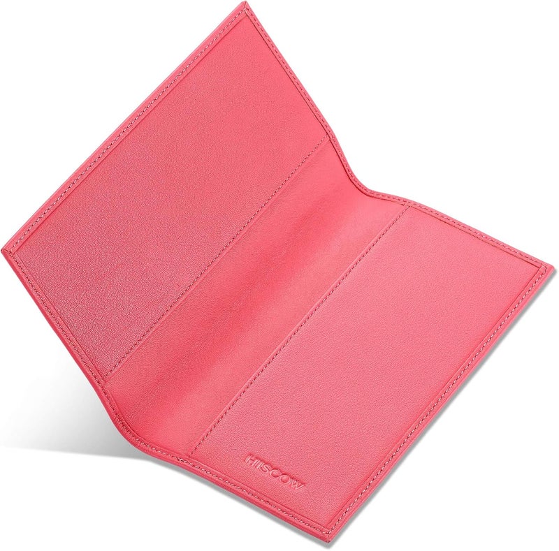 HISCOW Minimalist Checkbook Cover - Full Grain Leather - Image 4