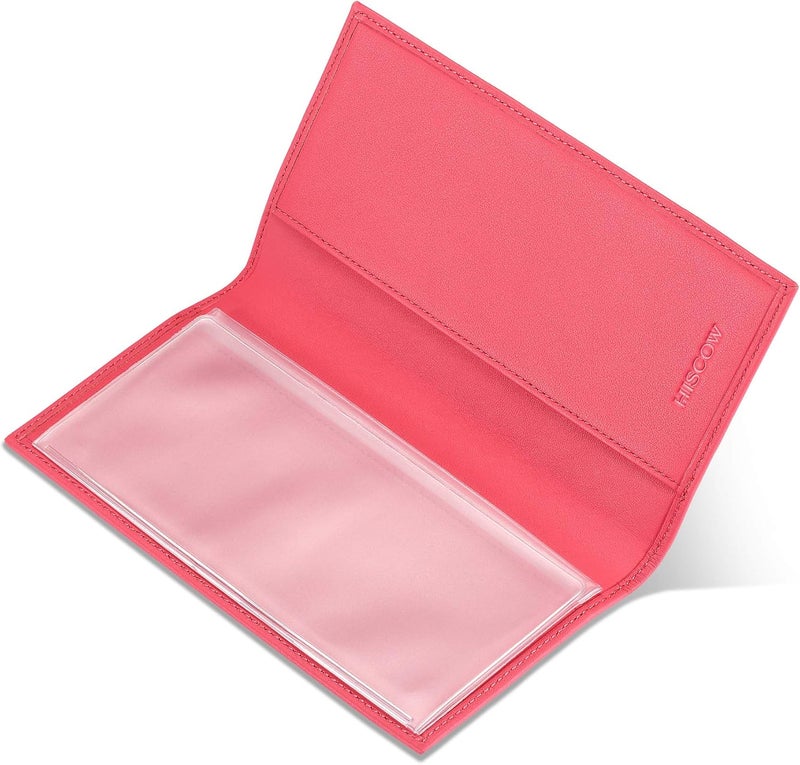HISCOW Minimalist Checkbook Cover - Full Grain Leather - Image 3