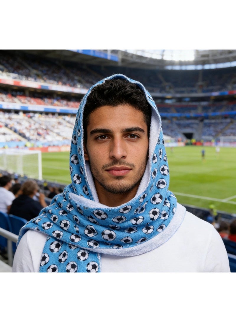 （2 Pcs）football cooling towels, U-shaped sun-protective cooling headband,  hooded towel, quick-drying and cooling properties. Ideal for sports use, 29 cm × 63.5 cm - Image 5
