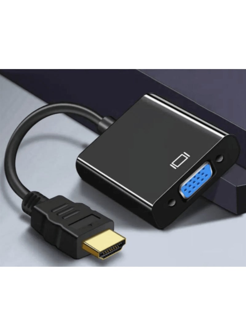 محول كابل من اتش دي ام اي HDMI الى في جي ايه VGA اتجاه واحد طول 15 سم - Image 2