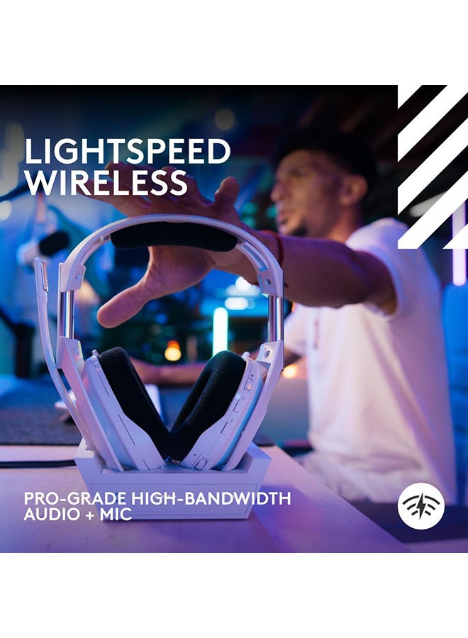 ASTRO A50 X LIGHTSPEED Wireless Gaming Headset + Base Station, PRO-G GRAPHENE, PLAYSYNC across Xbox Series X|S + PS5 + PC/mac, Bluetooth, HDMI 2.1 Passthru - White - Image 4