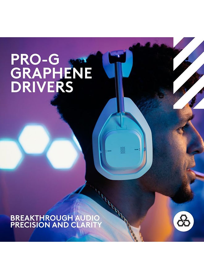 ASTRO A50 X LIGHTSPEED Wireless Gaming Headset + Base Station, PRO-G GRAPHENE, PLAYSYNC across Xbox Series X|S + PS5 + PC/mac, Bluetooth, HDMI 2.1 Passthru - White - Image 3