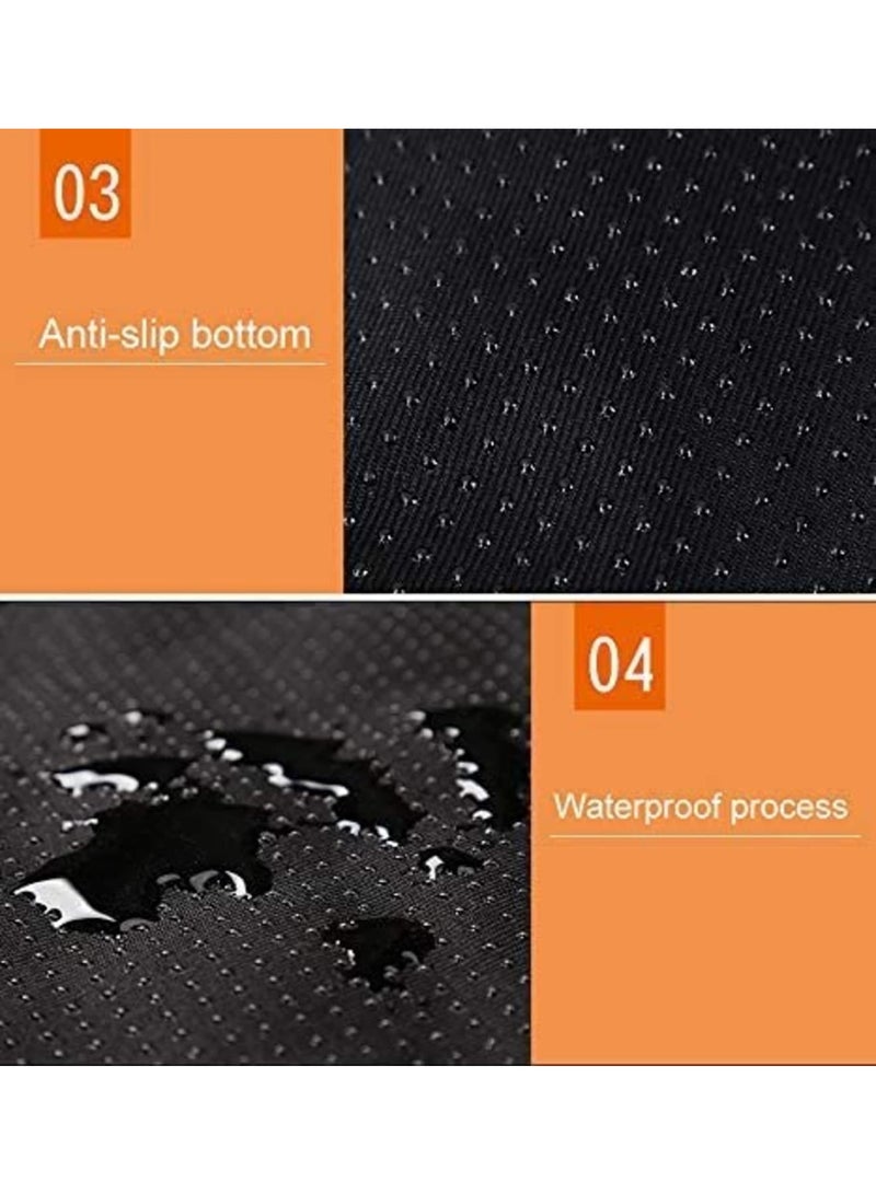 SYOSI 2 pcs Small Animal Cage Liners - Washable & Waterproof Reusable Pee Pads, Anti-Slip Bedding, Fast Absorbent Pee Pads for Small Animals, Ideal for Rabbits, Hamsters, and Rats (Grey) - Image 4