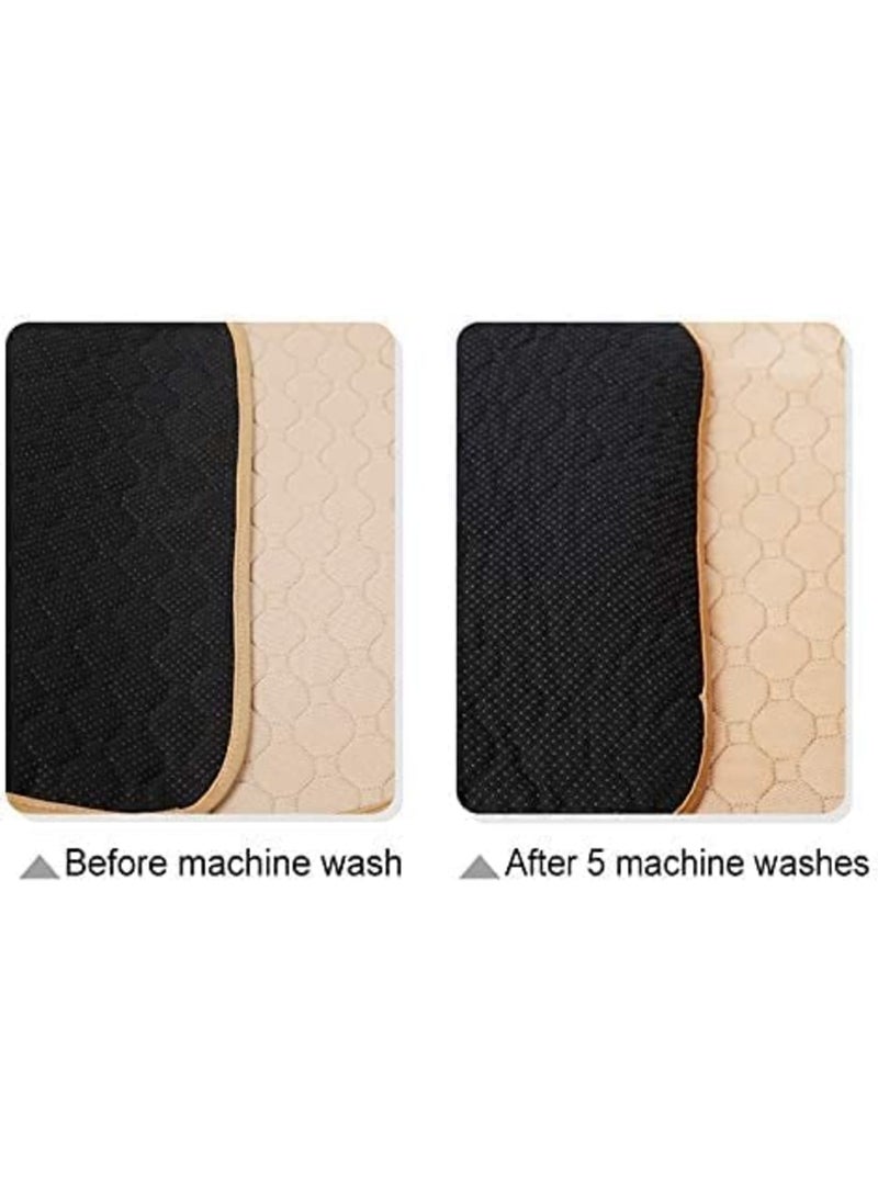 SYOSI 2 pcs Small Animal Cage Liners - Washable & Waterproof Reusable Pee Pads, Anti-Slip Bedding, Fast Absorbent Pee Pads for Small Animals, Ideal for Rabbits, Hamsters, and Rats (Grey) - Image 2