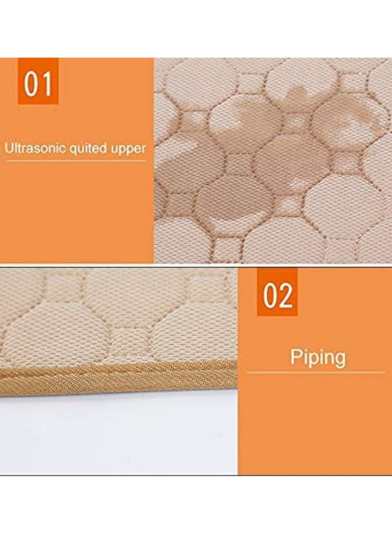 SYOSI 2 pcs Small Animal Cage Liners - Washable & Waterproof Reusable Pee Pads, Anti-Slip Bedding, Fast Absorbent Pee Pads for Small Animals, Ideal for Rabbits, Hamsters, and Rats (Grey) - Image 3