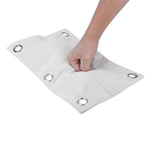 HYFAN Canvas Wall Bag for Wing Chun Kung Fu Boxing Training Punch Bag Striking Sand Bag (Small, White) - Image 1