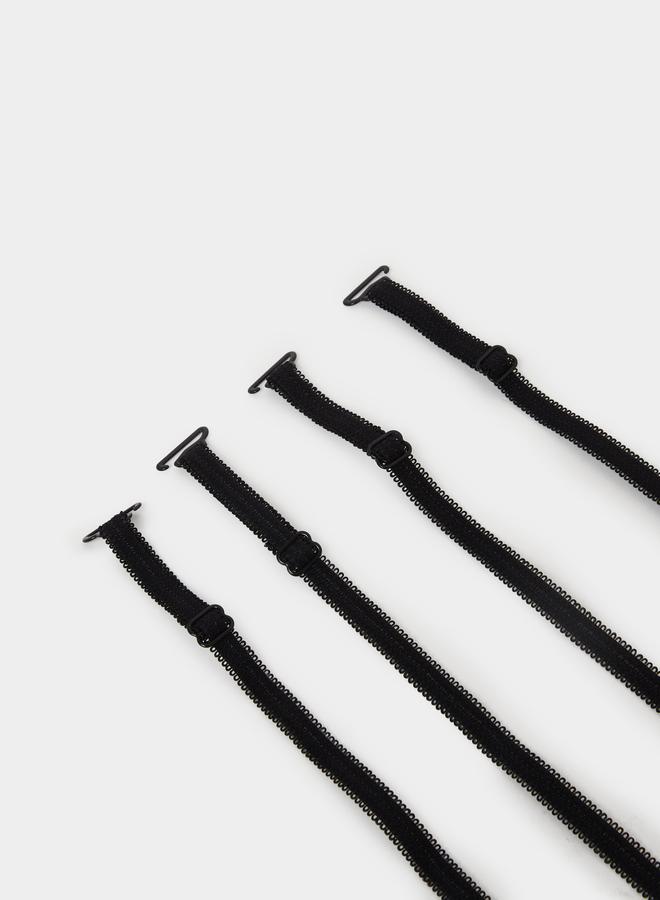 Styli Styli Set of 4 - Picot Elastic Bow Trim Bra Straps  - Image 3