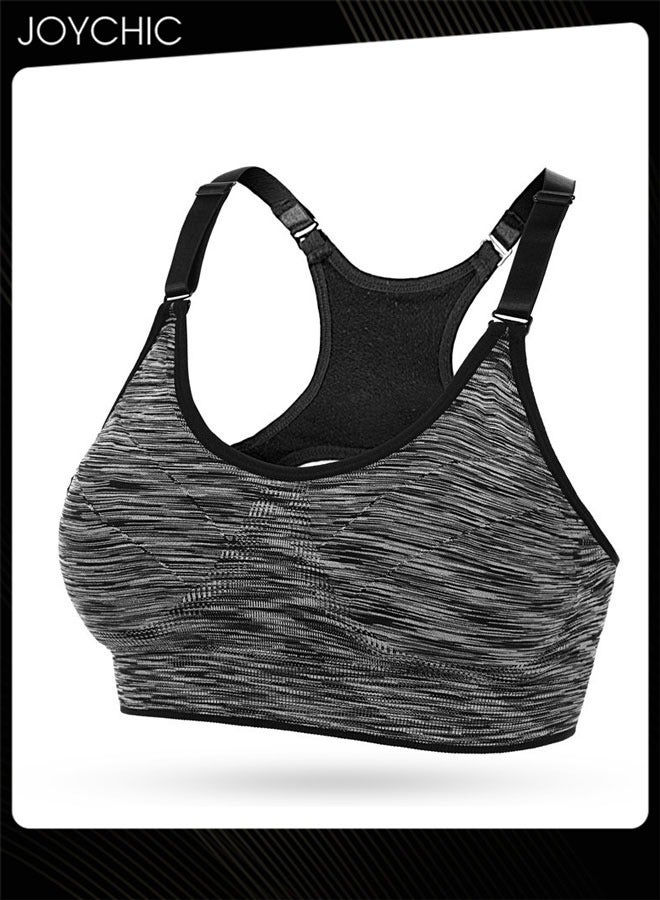 Joychic حمالة صدر رياضية نسائية قابلة للتعديل بدون seams مضادة للصدمات وقابلة للتنفس لليوغا والتدريب والجري واللياقة البدنية - Image 3