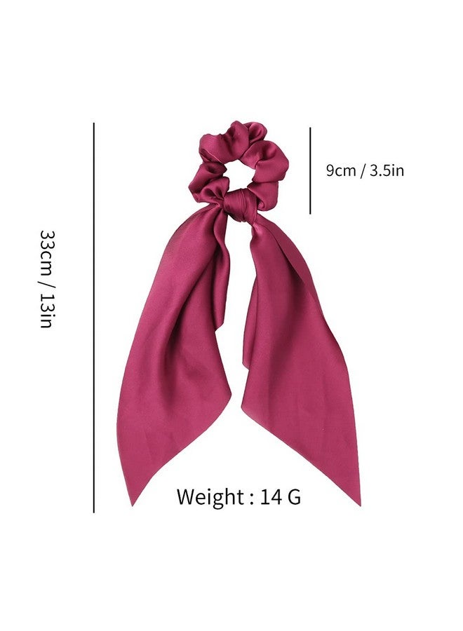 DORMITORRY Set of 6 Printed Ribbon Scarf Scrunchies, Anti Hair Breakage, Stylish Scrunchy for Girls, Women, Hair Ties, gift for Sister, Friend, Headband Hair Ties - Multicolor. - Image 3