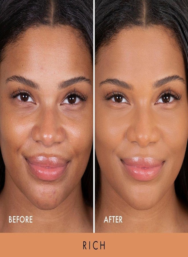 Wander Beauty Wanderlust Powder Foundation - Rich - Blurs and Evens Skin Tone - Perfects and Hydrates With Hyaluronic Acid, Aloe, Honeysuckle, & Vitamin E - Lightweight, Buildable Coverage - 0.31 oz - Image 2