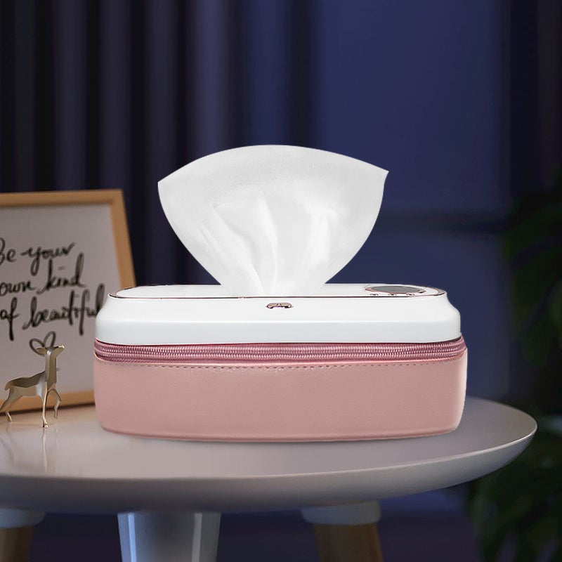 USB Rechargeable Baby Wipe Warmer, Smart Temperature Control&Wet Wipes Dispenser, 2 Modes, and 5000 mAh Battery Powered, Large Capacity Design, Portable Home, Travel, Camping Wet Wipe Heating Box - Image 5