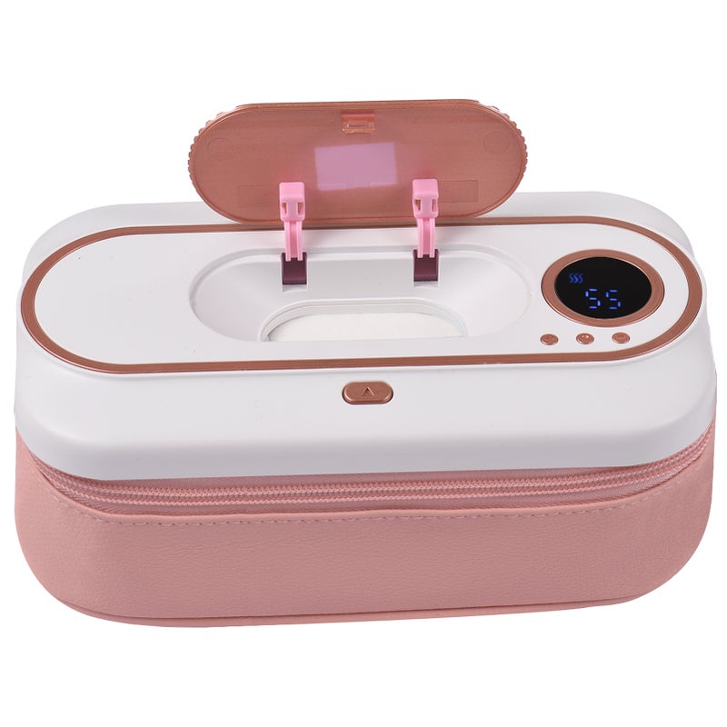 USB Rechargeable Baby Wipe Warmer, Smart Temperature Control&Wet Wipes Dispenser, 2 Modes, and 5000 mAh Battery Powered, Large Capacity Design, Portable Home, Travel, Camping Wet Wipe Heating Box - Image 1