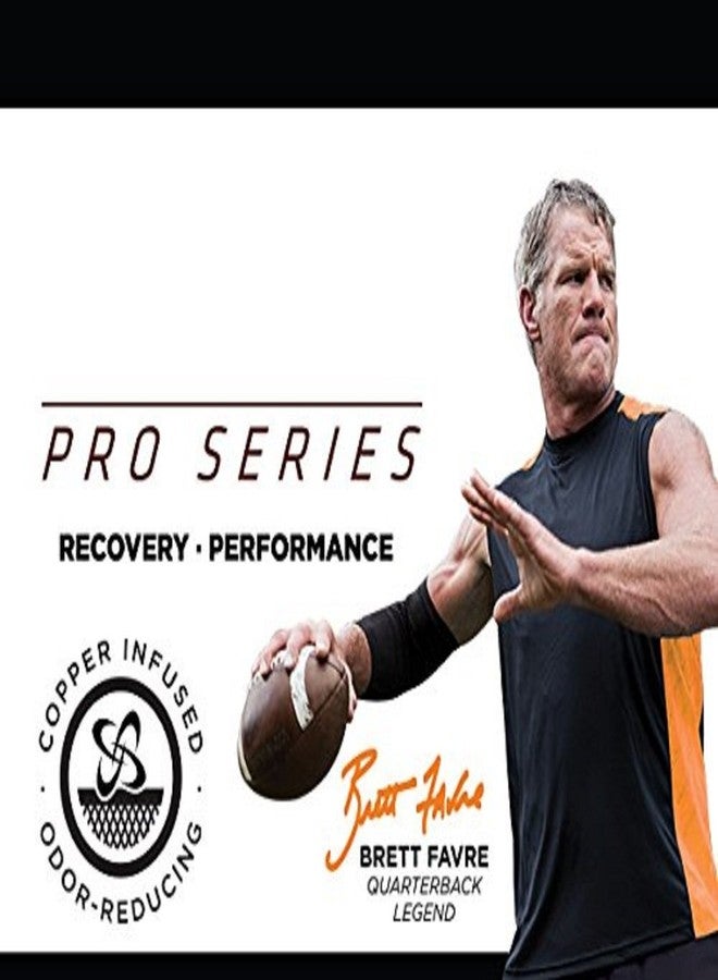 Copper Fit Pro Series Performance Compression Elbow Sleeve, Black with Copper Trim, Large - Image 3