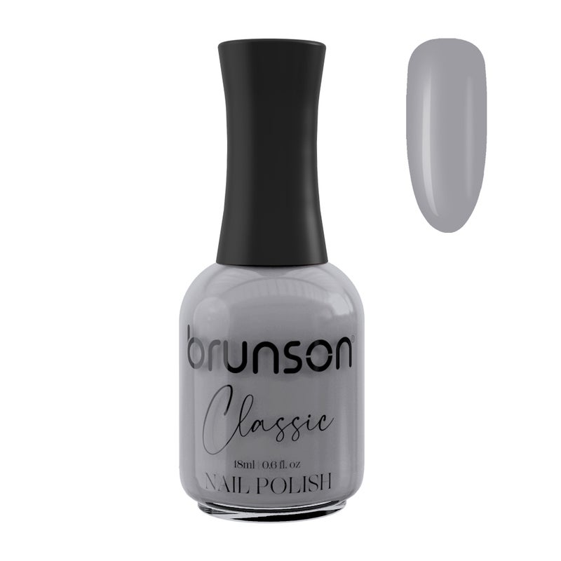 Brunson Classic Nail Polish 18ml Fast Dry Nail Lacquer Nail Harderner Normal Polish Glossy Gel Effect Quick Air Dry Long-Lasting Natural Nail Enamel Salon Quality Manicure Pedicure Regular Polish