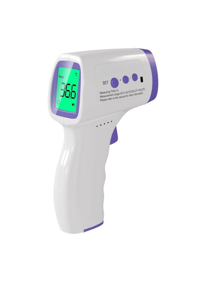 Non-Contact Infrared Forehead Thermometer Gun – Accurate & Fast Digital Reading with 3-Color Backlight for Adults & Kids - Image 1