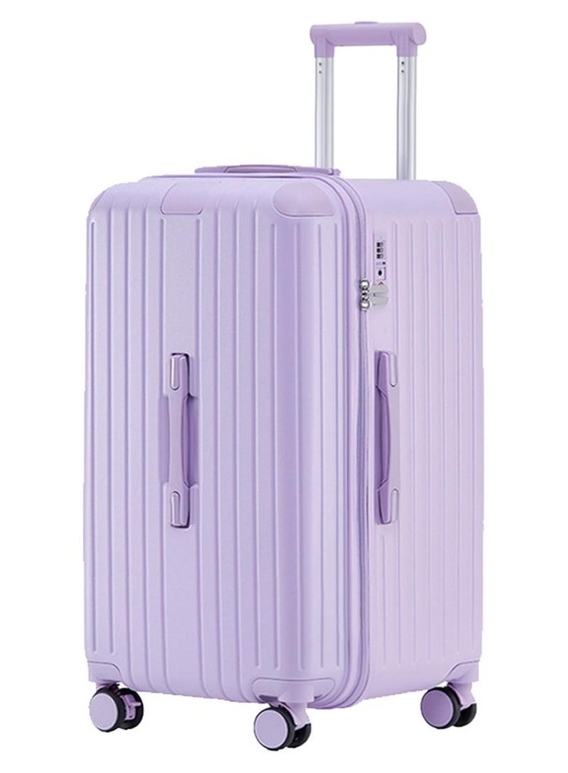 خفيفة الذهاب الأمتعة 7610 اللون الأرجواني حقيبة كبيرة الحجم ABS مزيج PC حقيبة صندوق الأمتعة الأمتعة 29 بوصة مع TSA السفر - Image 1