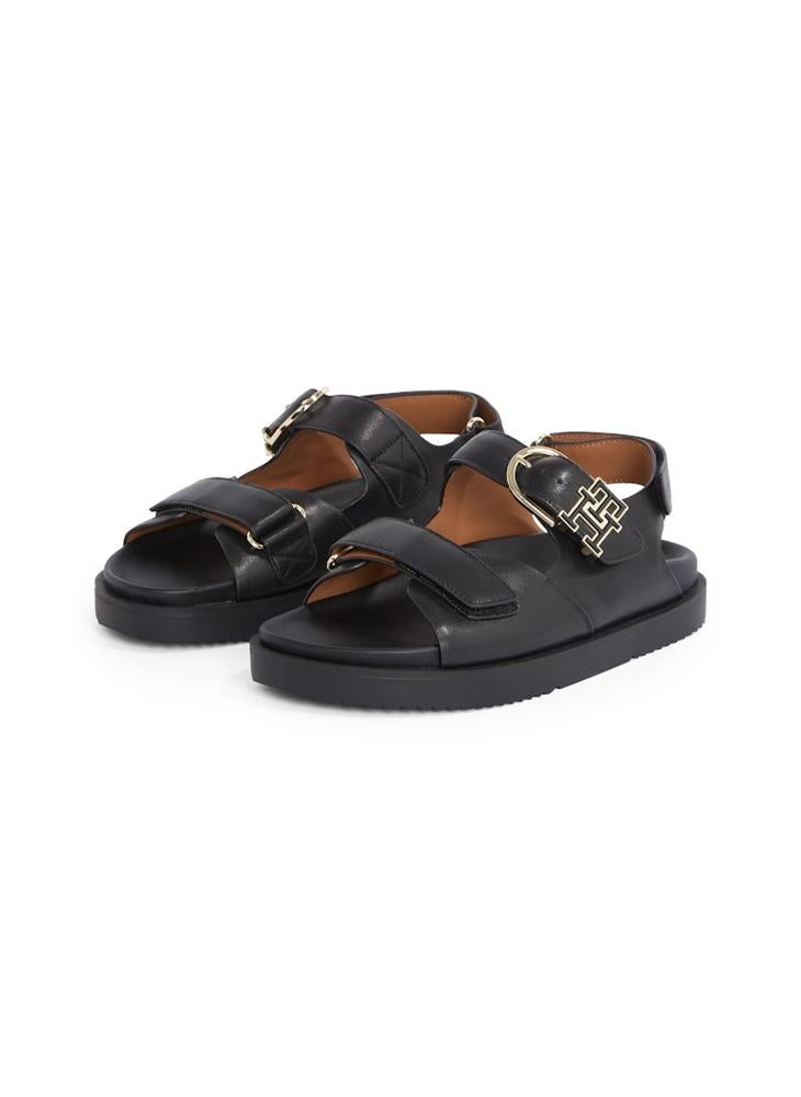TOMMY HILFIGER Leather Sporty Sandal  - Image 3