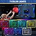 HYES Basketball Hoop Indoor Mini Basket Ball Hoop with 7 LED Lighting Scoreboard Over Door Basketball Hoop with 3 Modes Volume Adjustable Foldable Basketball Toys Gifts for Kids Adults Blue - Image 4