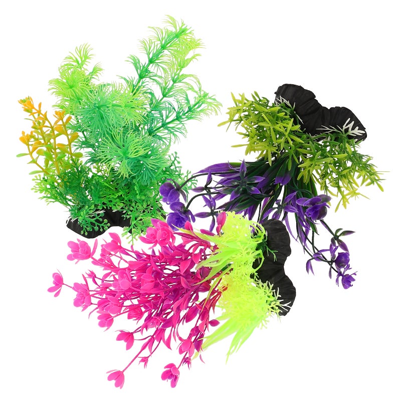 3pcs Artificial Aquarium Plants: Aquatic Simulation Water Plants Decor Fish Decorations Ornament Reptiles Desktop Accessories - Image 5