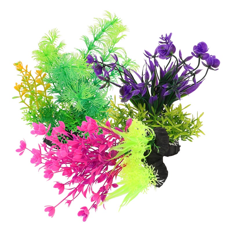 3pcs Artificial Aquarium Plants: Aquatic Simulation Water Plants Decor Fish Decorations Ornament Reptiles Desktop Accessories - Image 1