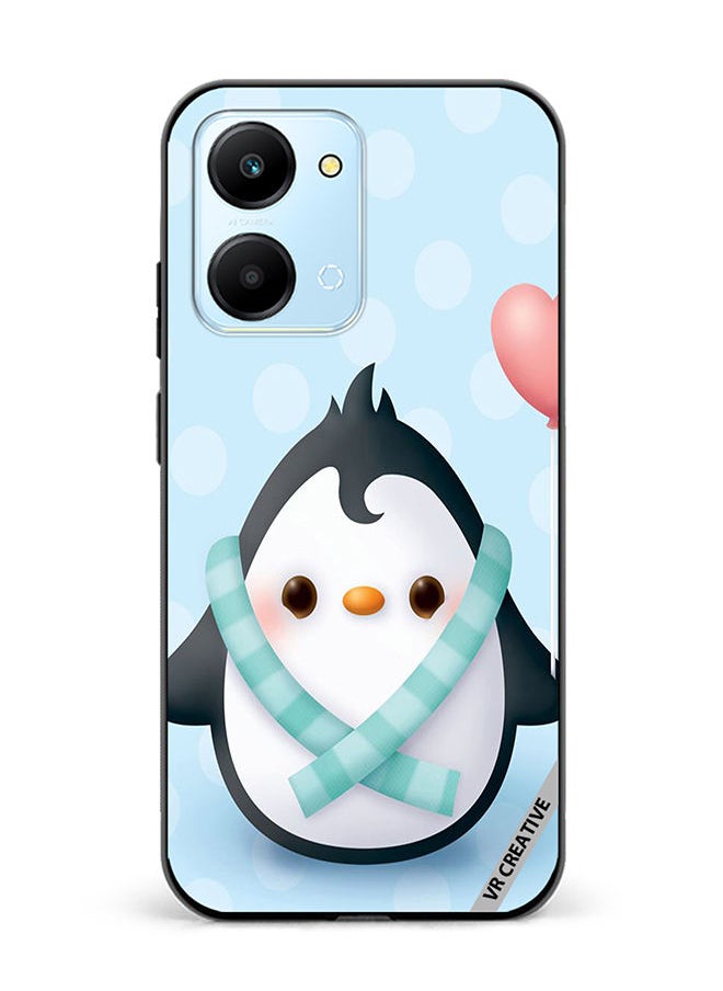 VR CREATIVE Protective Case Cover For Honor Play7T Baby Penguin Design Multicolour  - Image 1