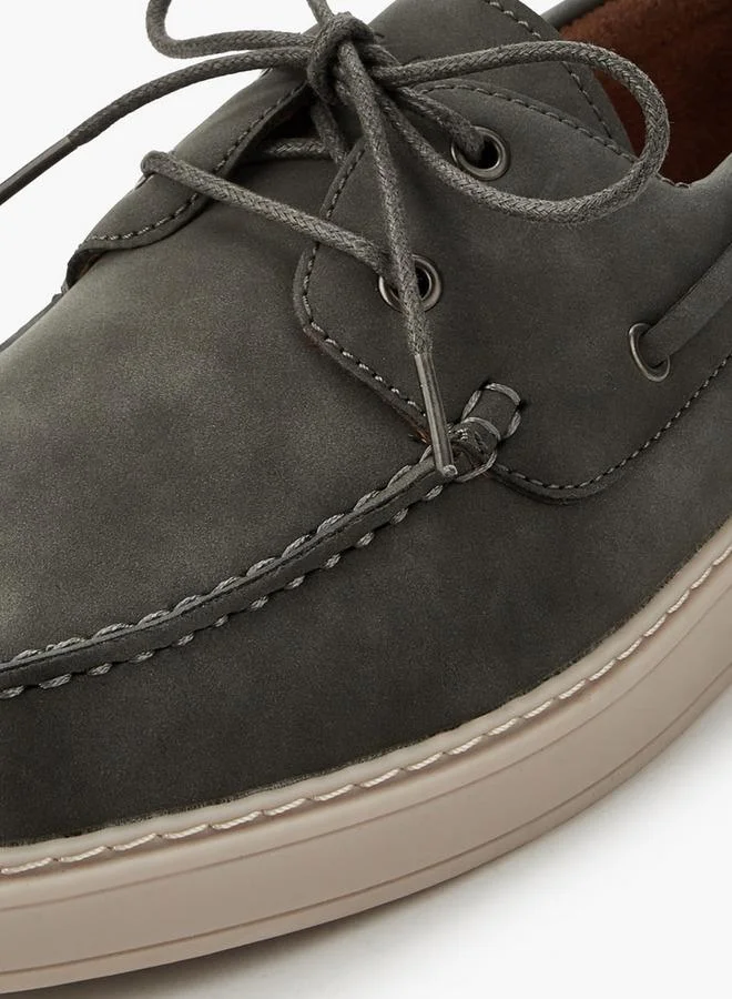 Lee Cooper GREY Men Ortholite Lace-Up Ankle Sneakers for Men | Best Price UAE