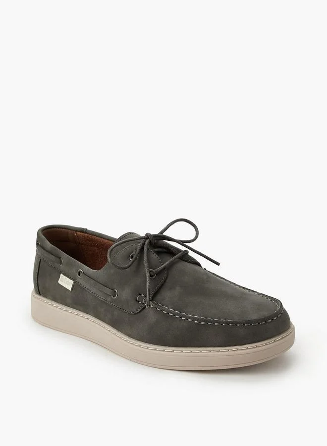 Lee Cooper GREY Men Ortholite Lace-Up Ankle Sneakers for Men | Best Price UAE