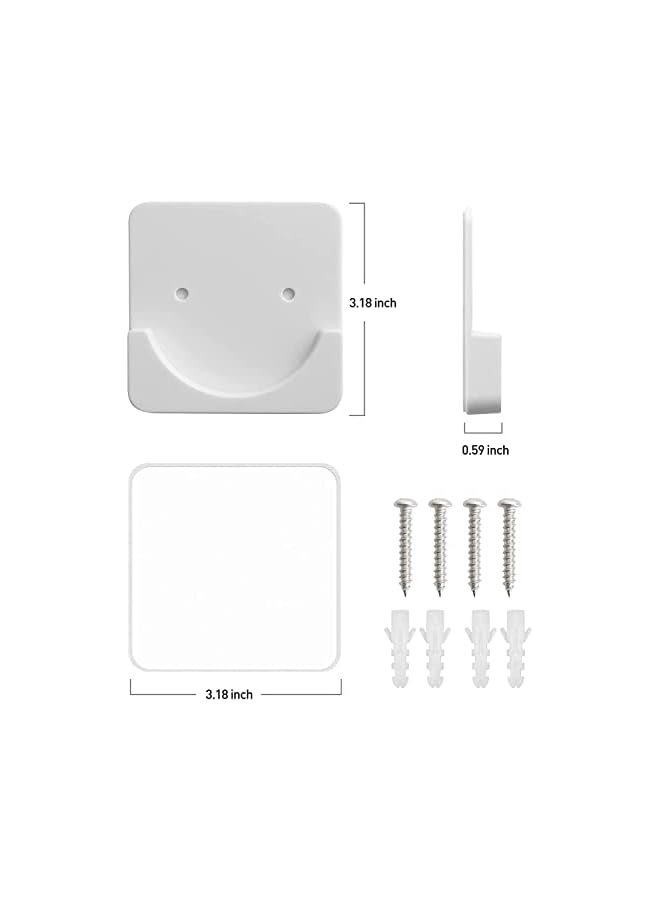 erorex Shower Curtain Rod Mount Holder, Mount Holder,No Drilling,Rod Retainer,Shower Retainer for Wall,Stick on,White,for Shower Curtain Rods,with Two Sturdy Screws  - Image 5
