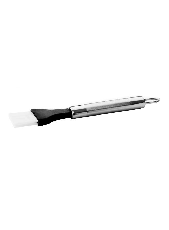 Sauce Brush With Stainless Steel Handle - Marinating And Basting Brush With Ergonomically Designed Stainless Steel Handle With Hanging Loop - Bristles Helps To Glaze Marinade Glaze Oil 20.5x4cm