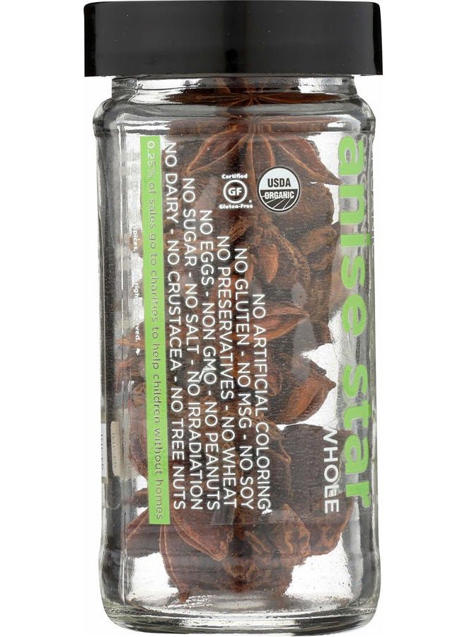 Spicely Organics USDA Certified Organic Anise Star, No Artificial Colors or Preservatives, Zero Sugar, Vegan Friendly, Kosher, Gluten Free & Non-GMO, 0.5 Ounce (Pack of 3) - Image 2