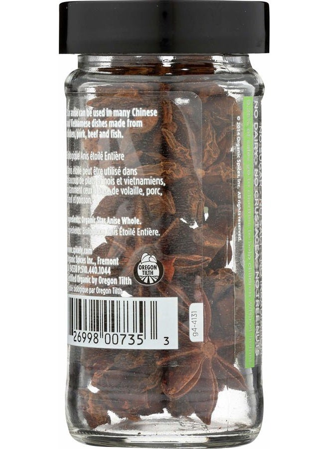 Spicely Organics USDA Certified Organic Anise Star, No Artificial Colors or Preservatives, Zero Sugar, Vegan Friendly, Kosher, Gluten Free & Non-GMO, 0.5 Ounce (Pack of 3) - Image 4