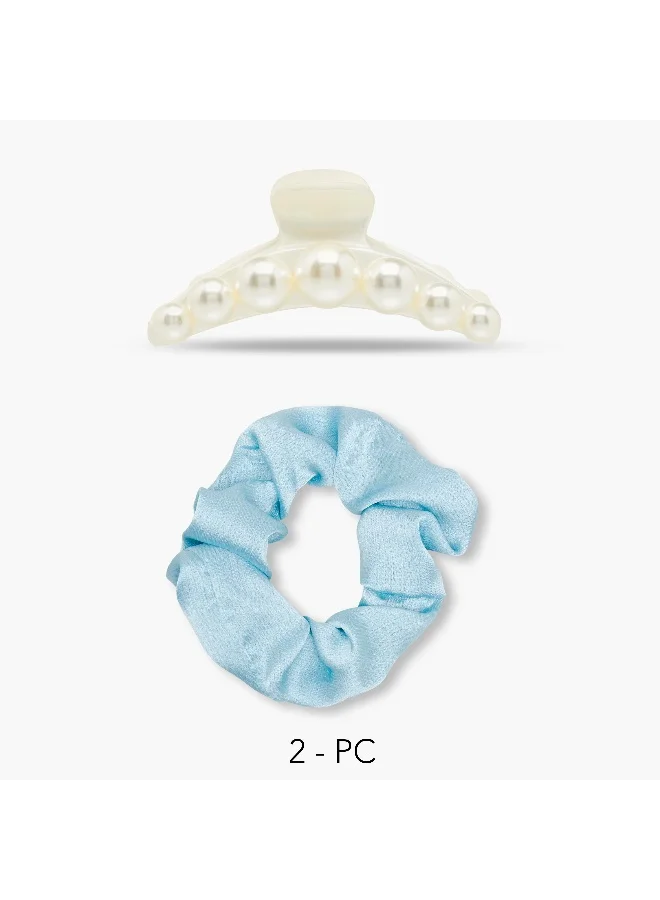 لايف ستايل Set of 2 - Scrunchie and Hair Clamp