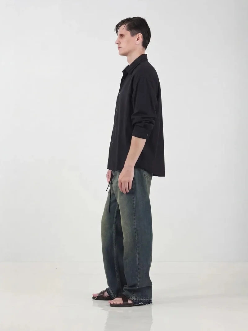 جيستو GIESTO Oversized Long Sleeve Button Shirt