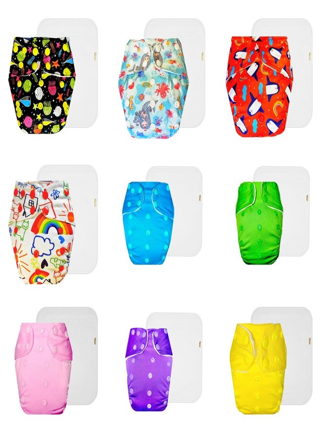 حفاضات دمبلدو القماشية الممتازة مع حشوة قطنية (عبوة من 9) | شعور بالجفاف والراحة | مانعة للتسرب | مناسبة للسفر | ضرورية للاستخدام اليومي | من 3 أشهر إلى 3 سنوات | للجنسين - Image 1