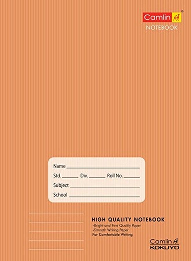 Camlin Notebook - A5, Soft Cover, Brown, 172 Pages, 240x180mm, Single line - Image 2