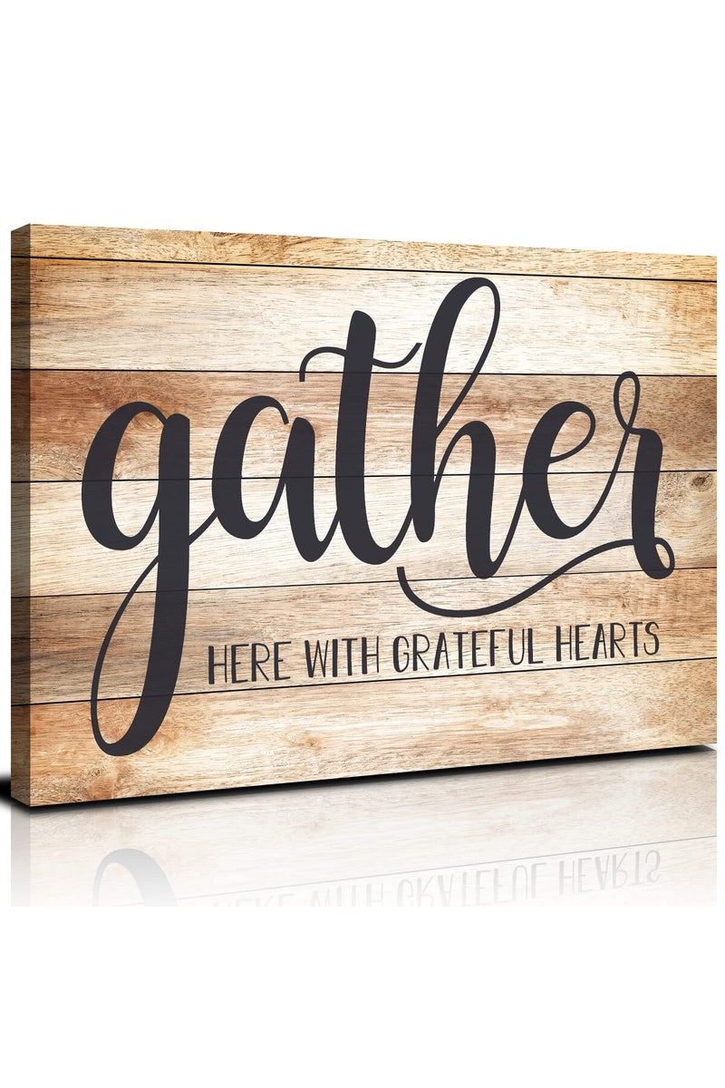 AIYISU Gather Inspirational Wall Art Canvas - Image 1