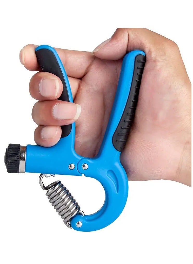 Generic 5-60Kg Adjustable Hand Grip Strengthener Exerciser, Black/Blue  - Image 4