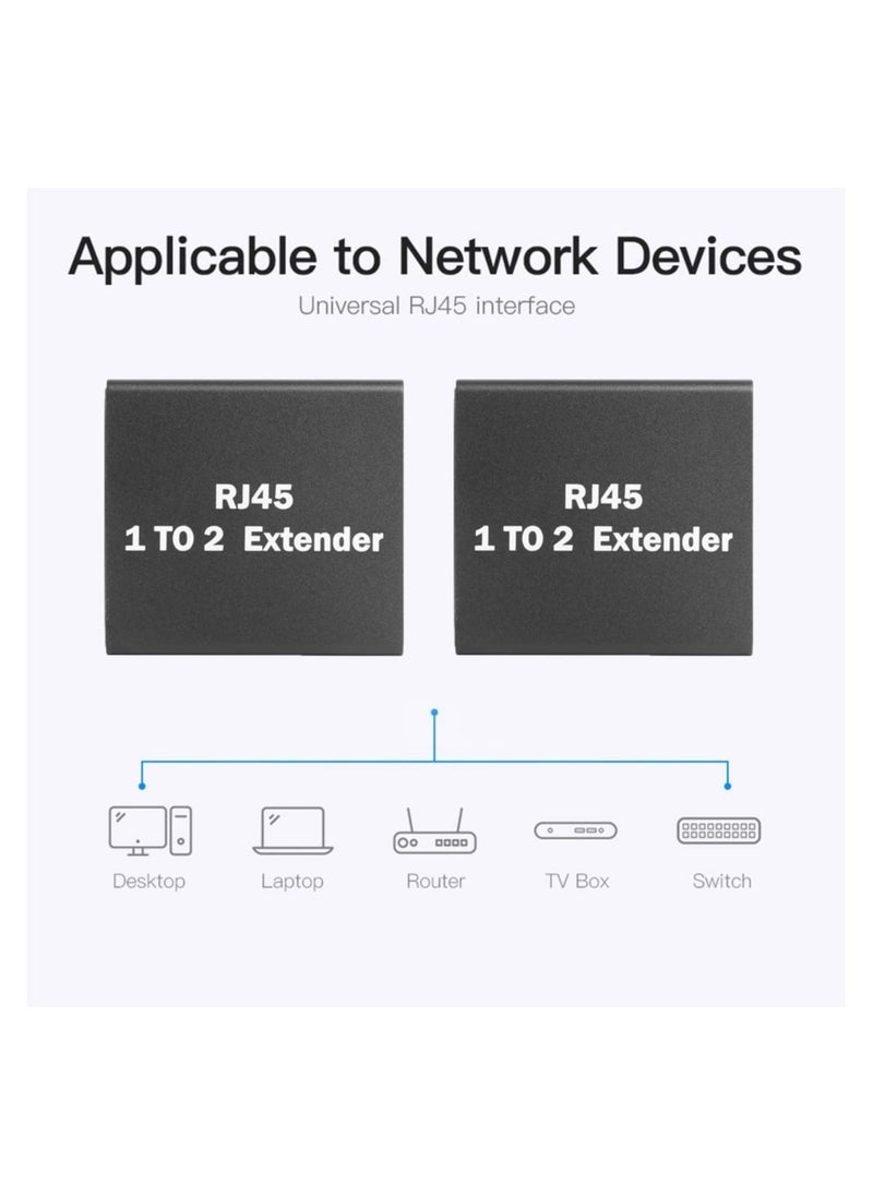 SYOSI - موزع إيثرنت RJ45 1 إلى 2 موصل موزع شبكة محلية مقسم إنترنت محول شبكة أنثى إلى أنثى مزدوجة موصل إيثرنت موسع مقبس لكابلات Cat5 Cat5e Cat6 Cat7 Cat8 - Image 1