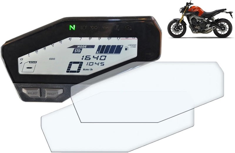 DEMULAX Motorcycle Dashboard Protection Film for Yamaha MT-09 FZ-09 - Image 1