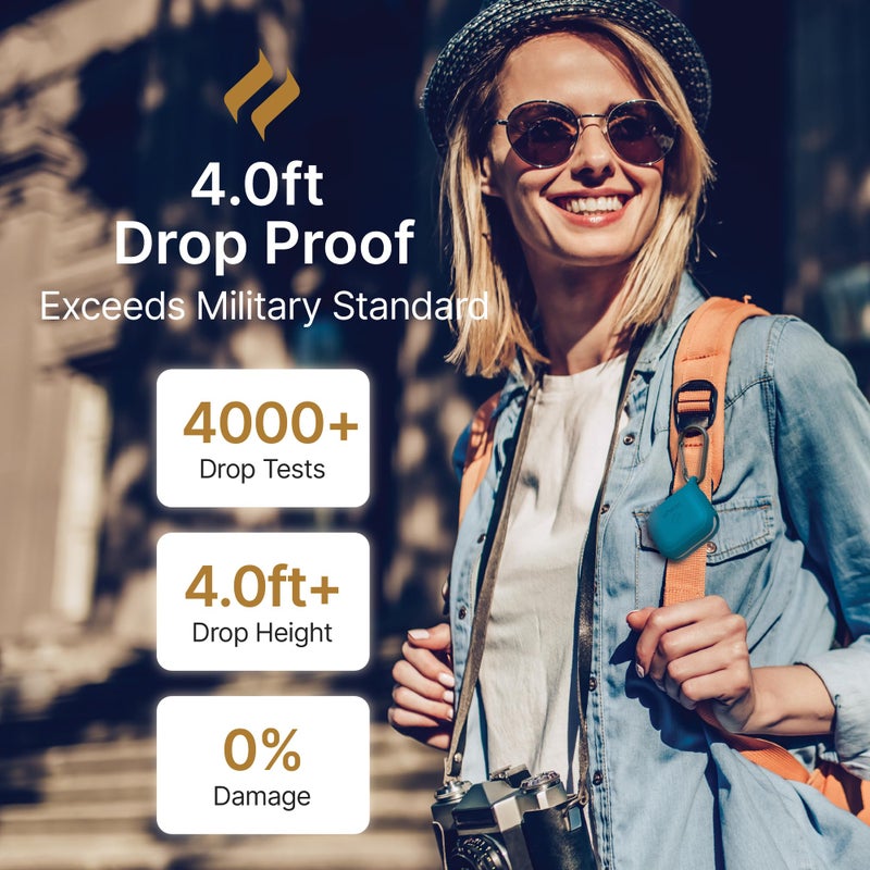 Catalyst Waterproof Case for AirPods 3rd Generation - Wireless & USB-C Charging Compatible, Drop Protection One Piece Design with Carabiner - Image 5