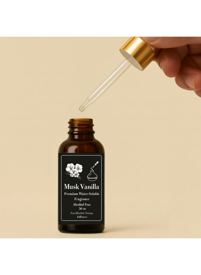 عطر المسك فانيلا المركز للفواحات الكهربائية البخاريه  - (زجاجه اعاده الملئ) 50 مل - - خالٍ من الكحول - ثبات قوي - آمن صحيًا - Image 4
