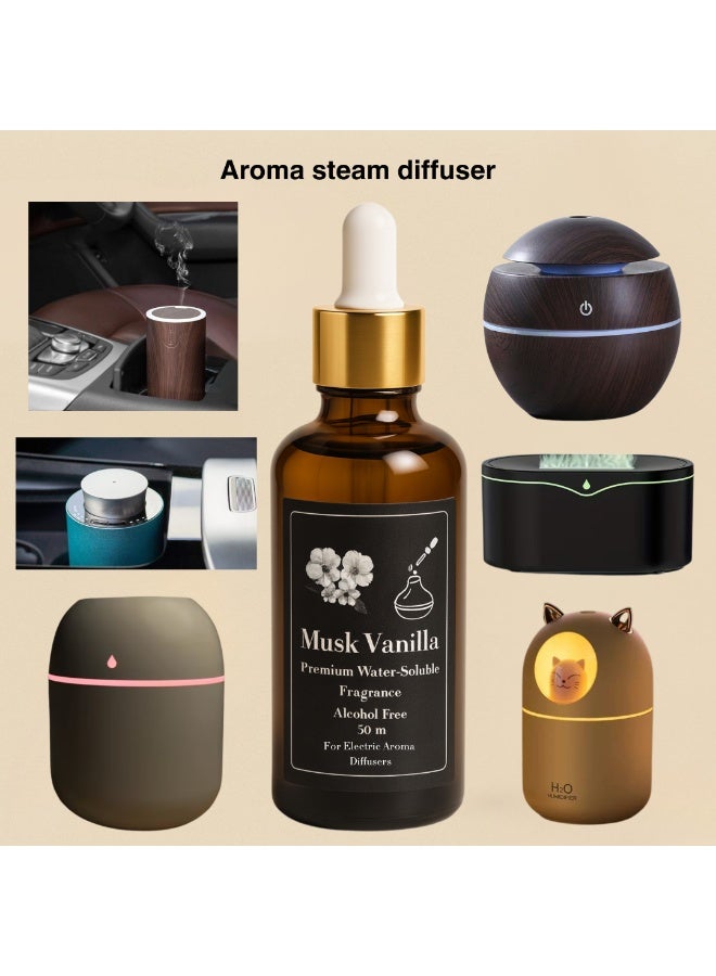 عطر المسك فانيلا المركز للفواحات الكهربائية البخاريه  - (زجاجه اعاده الملئ) 50 مل - - خالٍ من الكحول - ثبات قوي - آمن صحيًا - Image 2