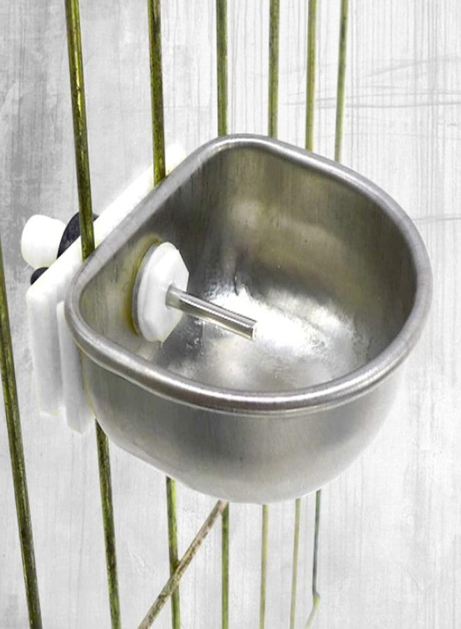 Bethlehem Rabbit Drinker Cage,1 PCS Rabbit Water Feeder Breeding Equipment Automatic Drinker Cage Water Cup Anti-Scratch Stainless Steel Nipple Drinking Feeding - Image 4