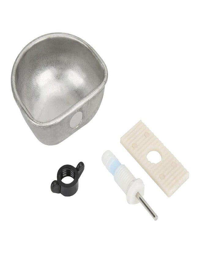 Bethlehem Rabbit Drinker Cage,1 PCS Rabbit Water Feeder Breeding Equipment Automatic Drinker Cage Water Cup Anti-Scratch Stainless Steel Nipple Drinking Feeding - Image 2