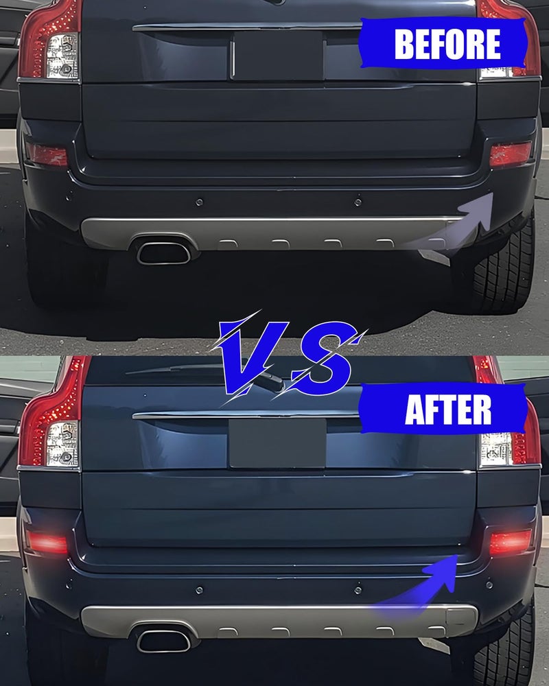 ANODZU Red Right Rear Bumper Trim Reflector Lights Replacement, Driver Side Taillights Brake Lamp without Bulb, Fit for Volvo XC90 2007-2014, Replace 31213647 31111185 - Image 5